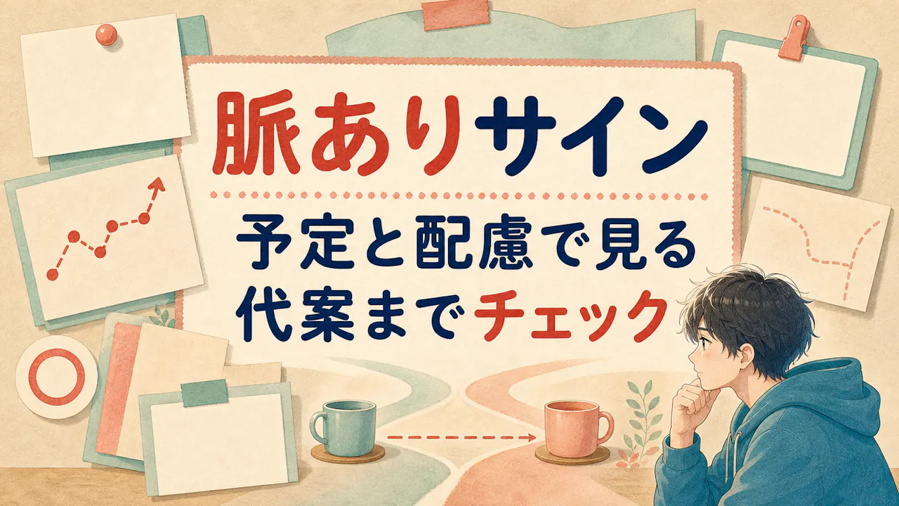 辛口で見るべき脈ありサイン