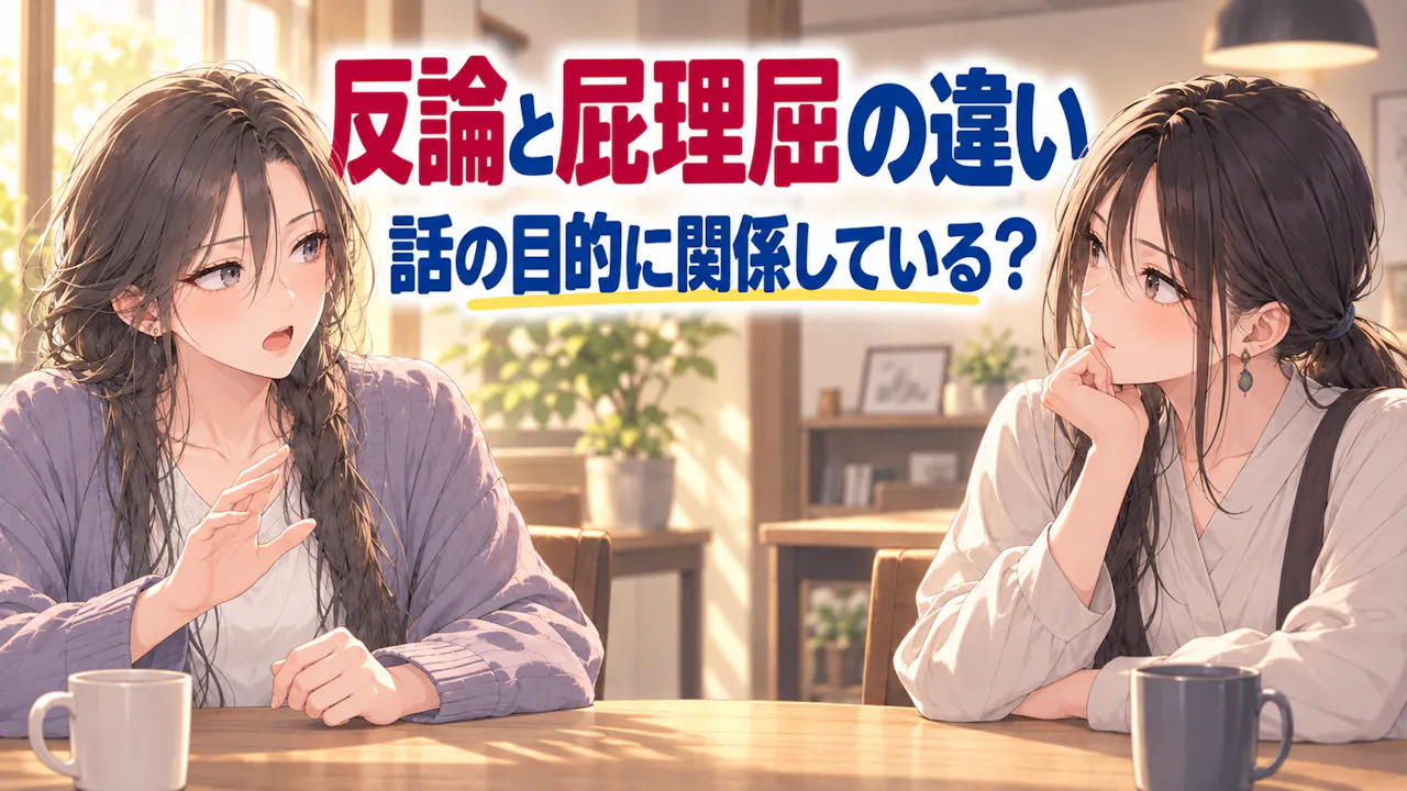 正当な反論と屁理屈はどう違う？