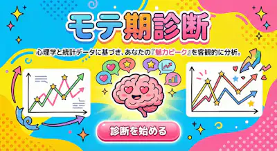 【モテ期診断】あなたのモテ期は今何%まできてる？