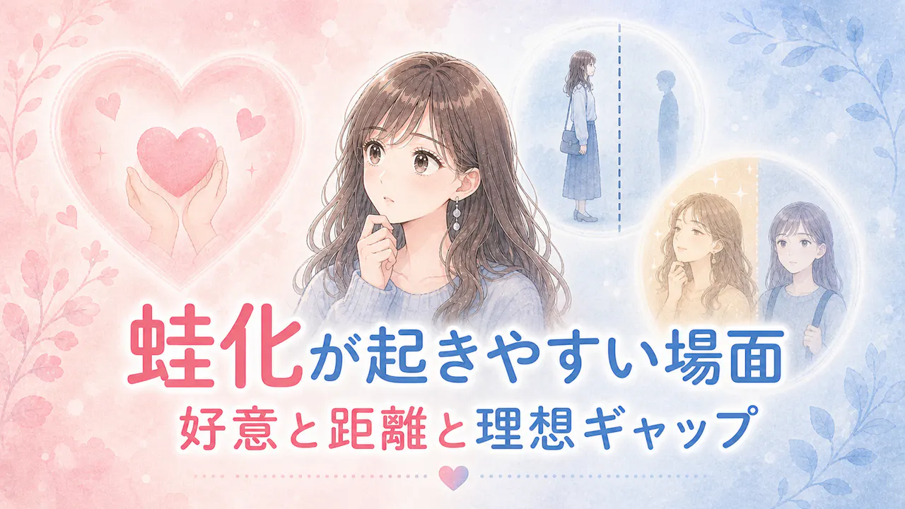 蛙化現象が起きやすい場面