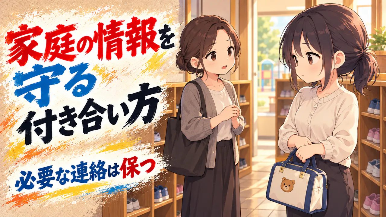 家庭の情報を守りながら付き合うには