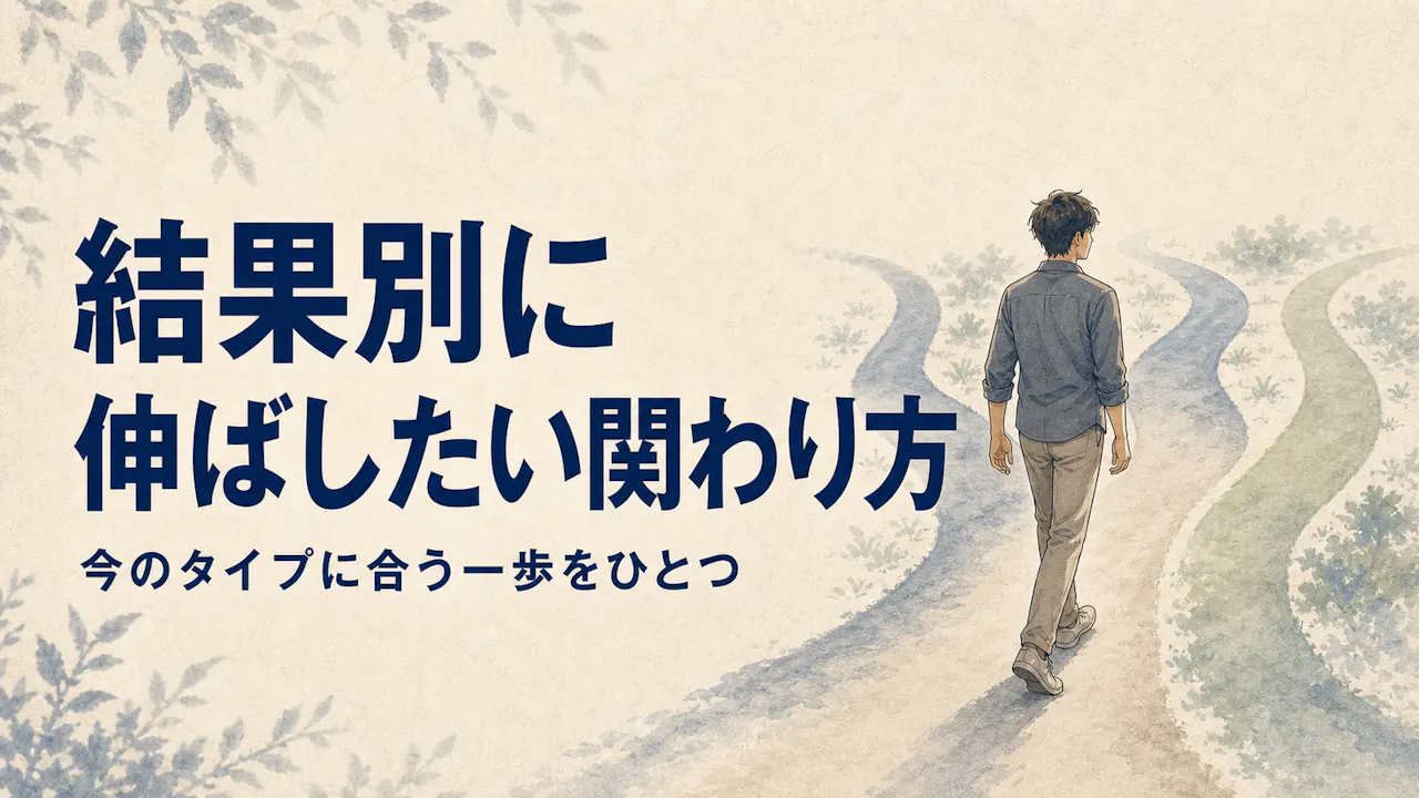 結果別に伸ばしたい関わり方