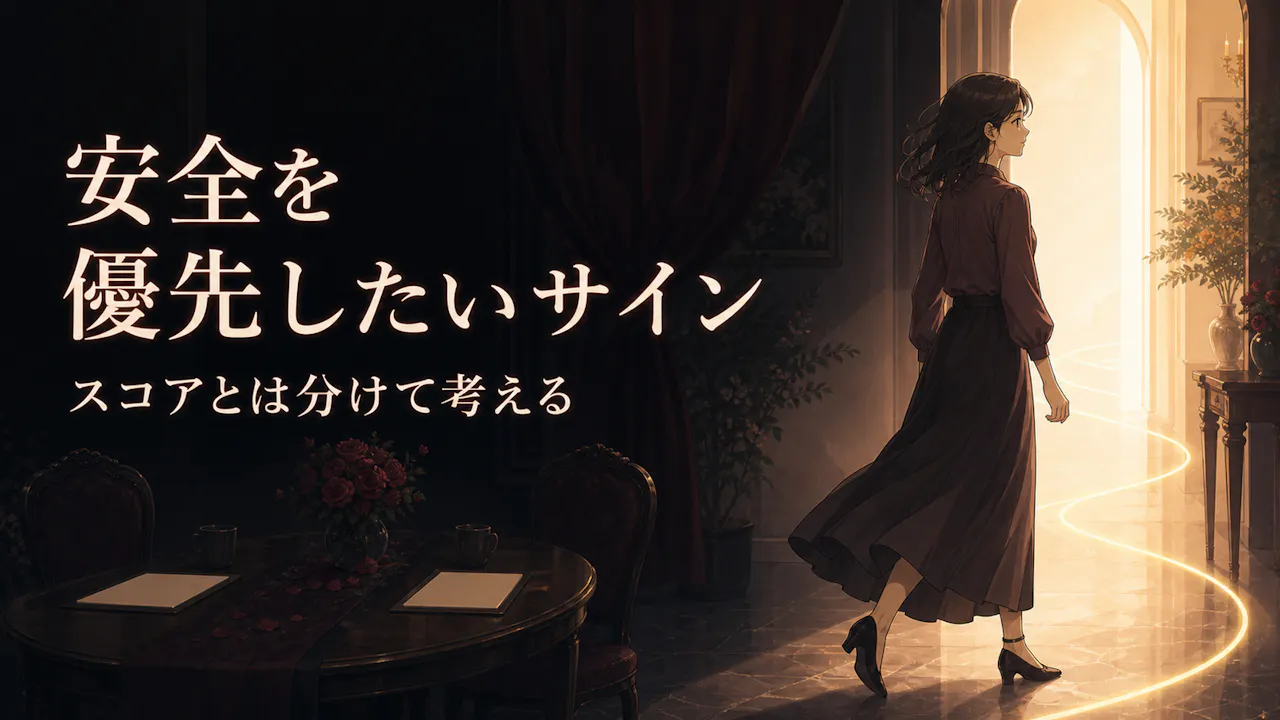 安全を優先したいサイン