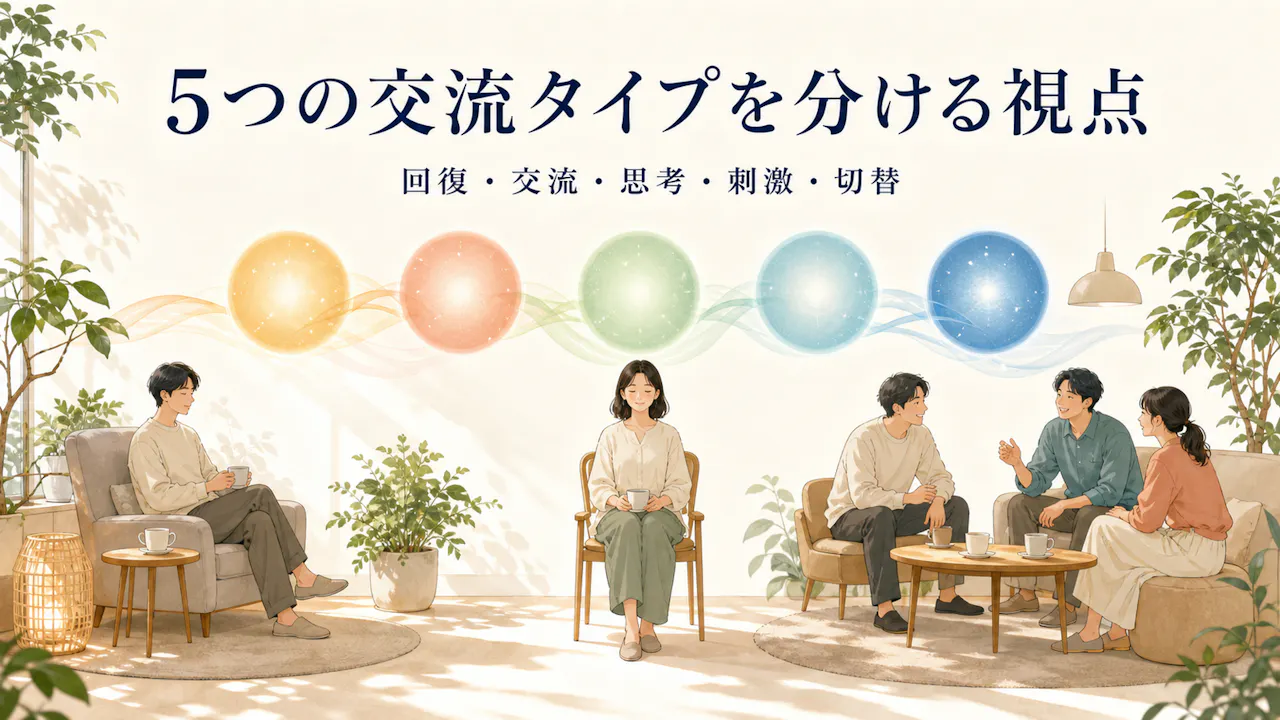 5つの交流タイプを分ける視点