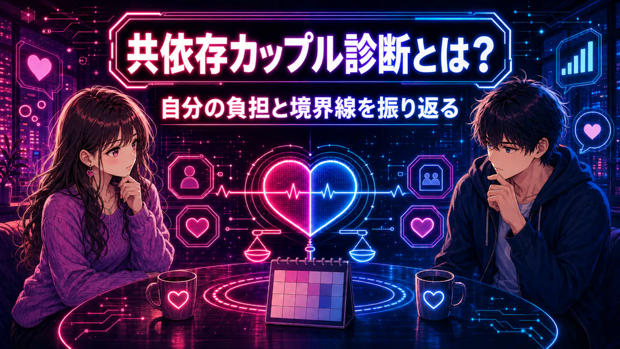 共依存カップル診断は、自分の負担を振り返るもの