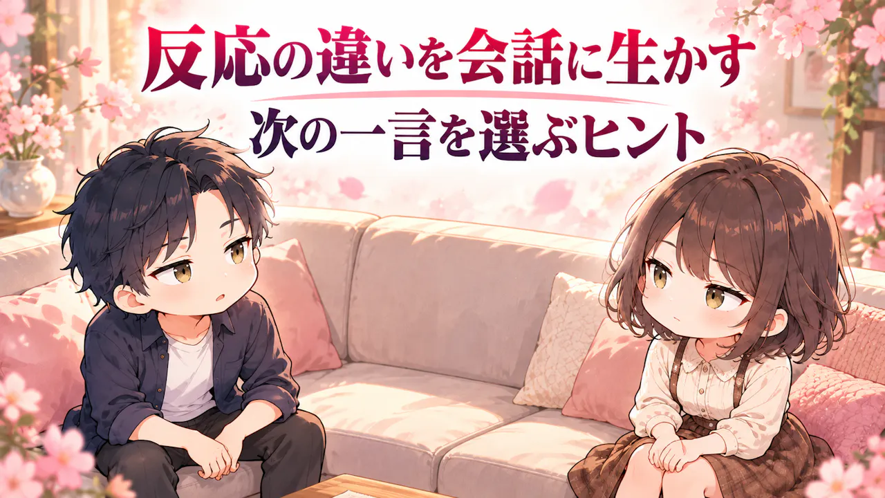 反応の違いを会話に生かすには