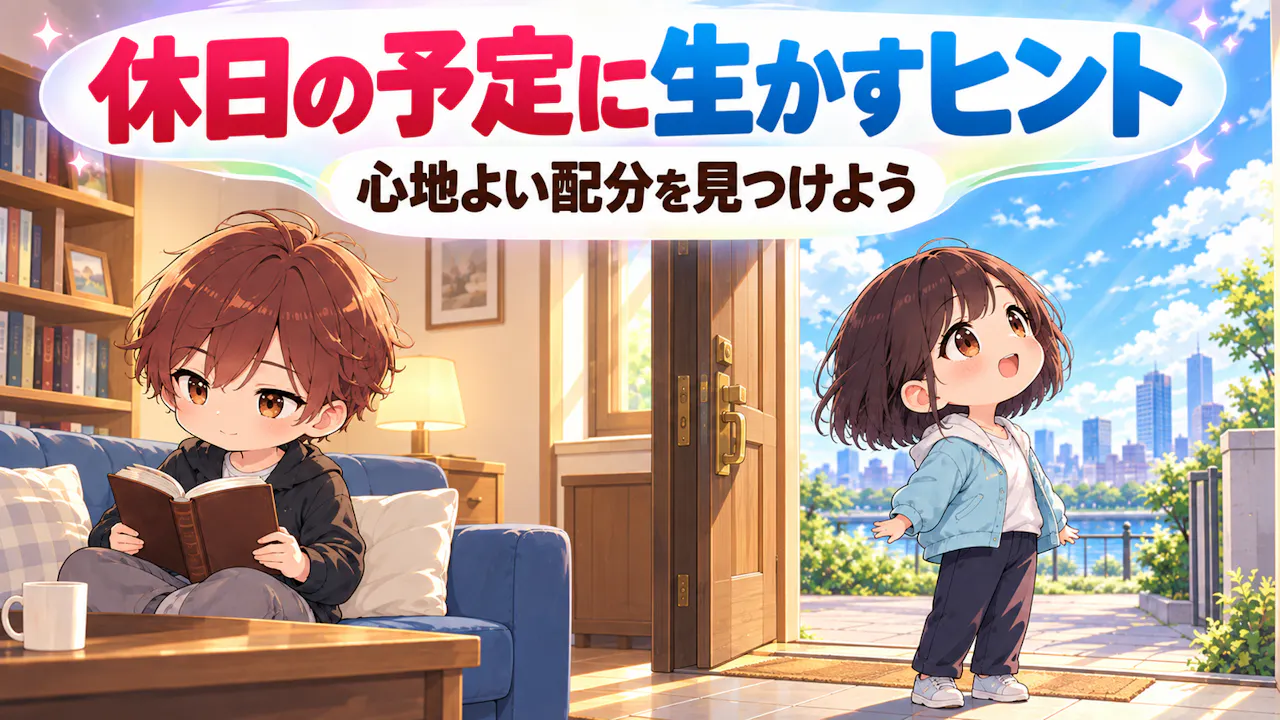 結果を休日の予定に生かすには？