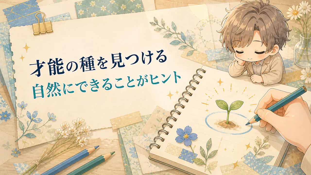 才能の種は、当たり前の中に隠れやすい