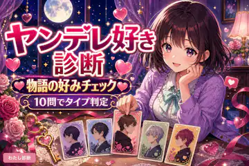 【ヤンデレ好き診断】一途・独占・闇属性、惹かれる愛をタイプでチェック