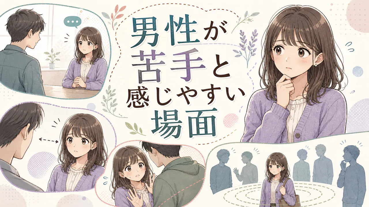 男性が苦手と感じやすい場面