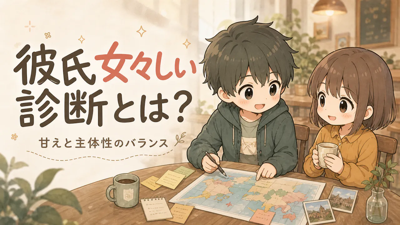 彼氏女々しい診断とは？