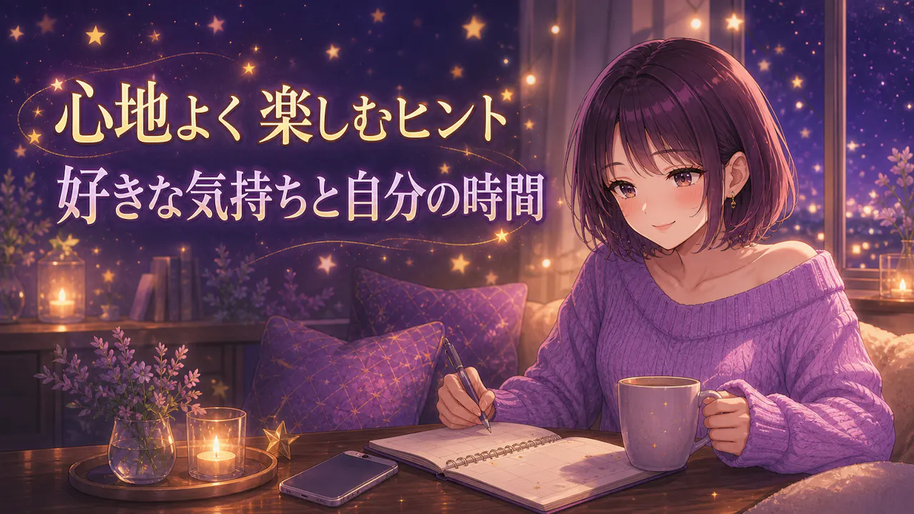 推しと自分の時間を心地よく並べるヒント