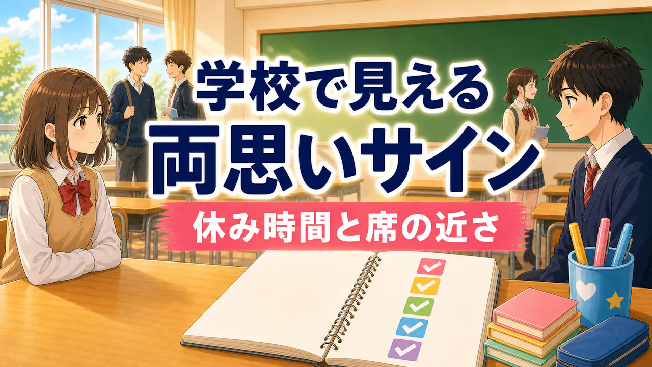 学校で見える両思いサイン