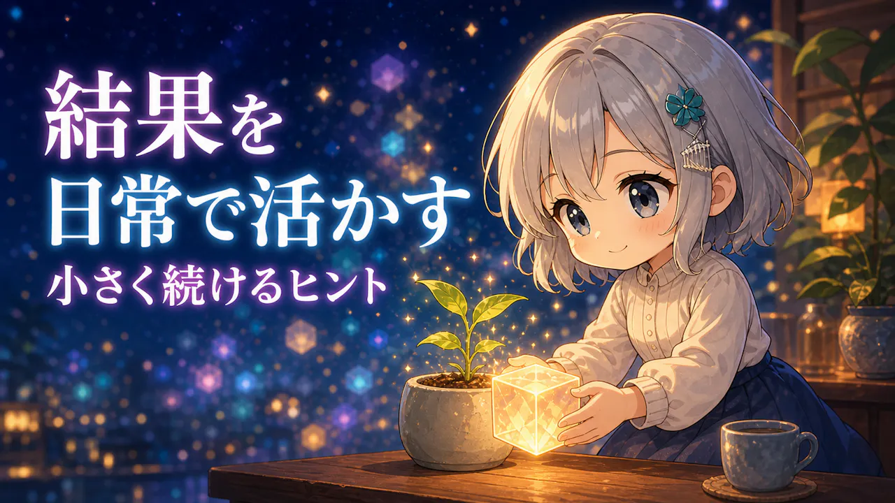 結果を日常で活かすために