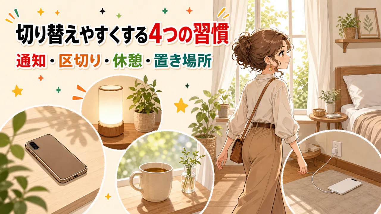 注意を切り替えやすくする4つの小さな習慣