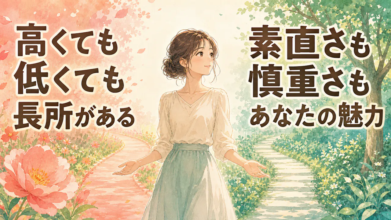 ちょろい女度が高くても低くても長所がある