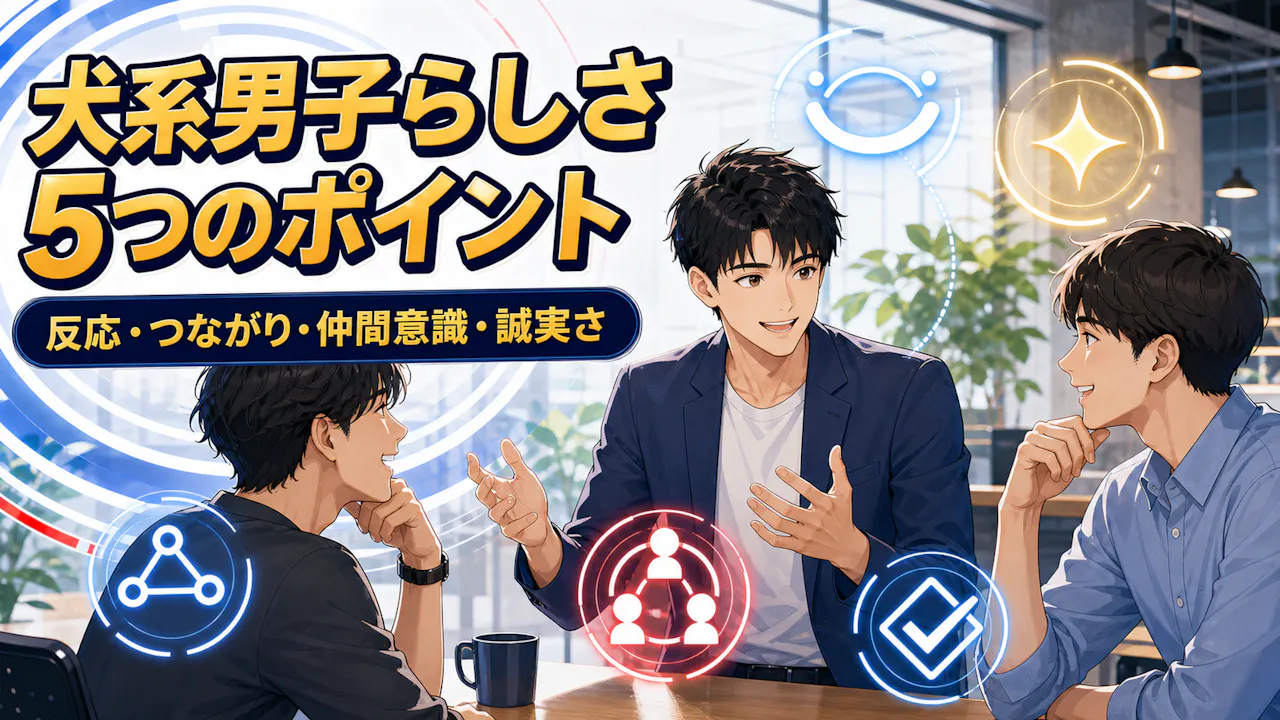 犬系男子らしさが表れる5つのポイント