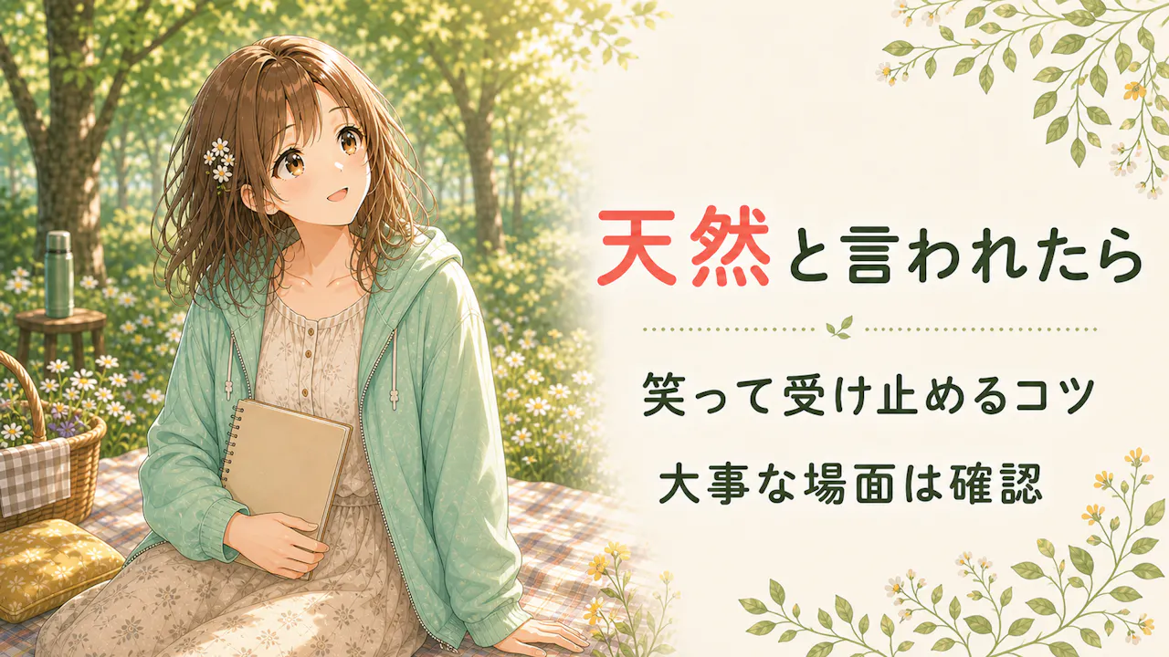 天然と言われた時の付き合い方