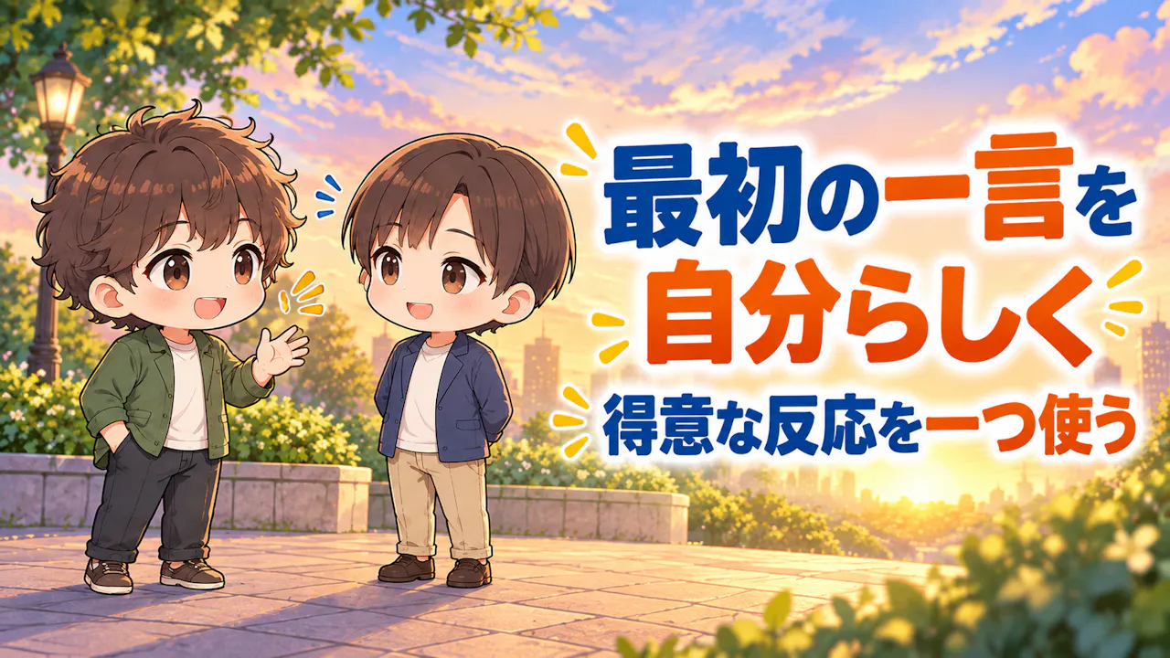 結果を初対面の会話に生かすには？
