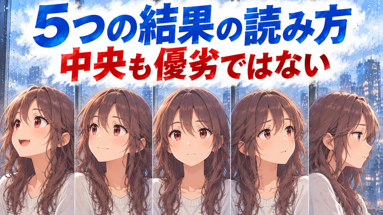 5つの結果はどう読めばいい？