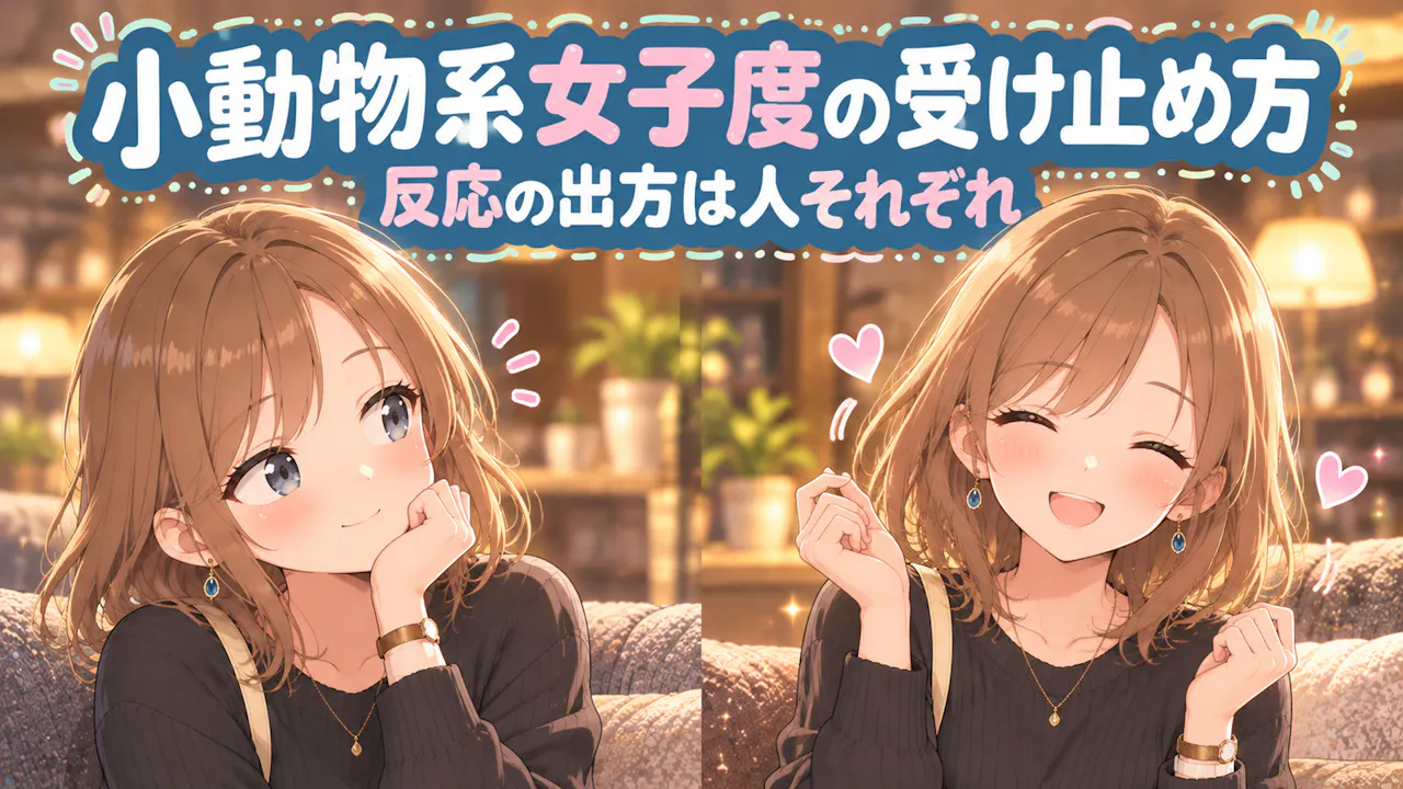 小動物系女子度の受け止め方
