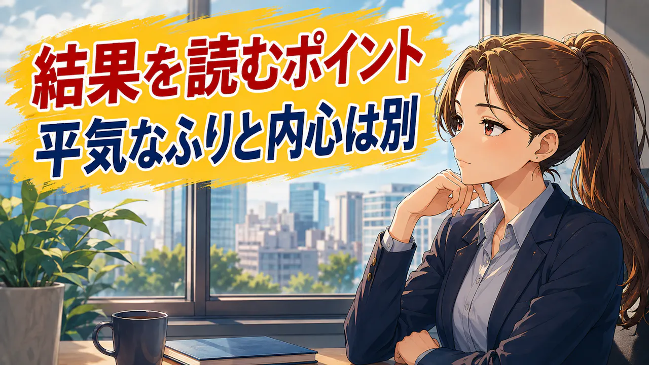嫉妬しない度の結果を読むポイント