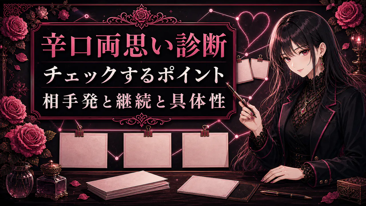 辛口両思い診断でチェックするポイント