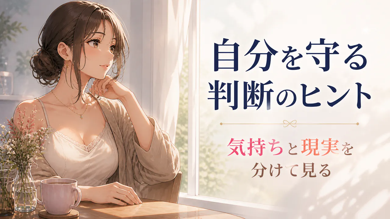 恋愛で自分を守る判断のヒント