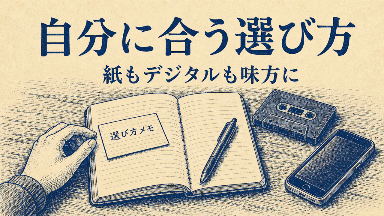 自分に合う残し方・伝え方を見つけよう