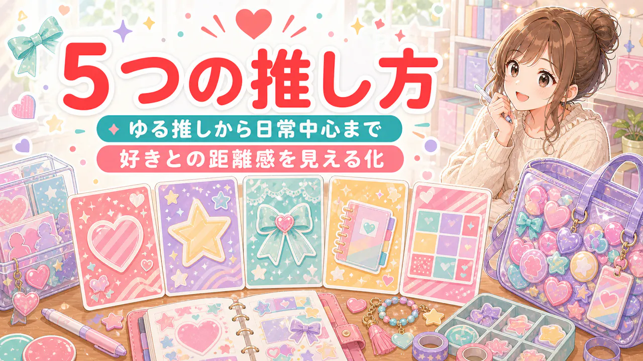 オタク女子度でわかる5つの推し方