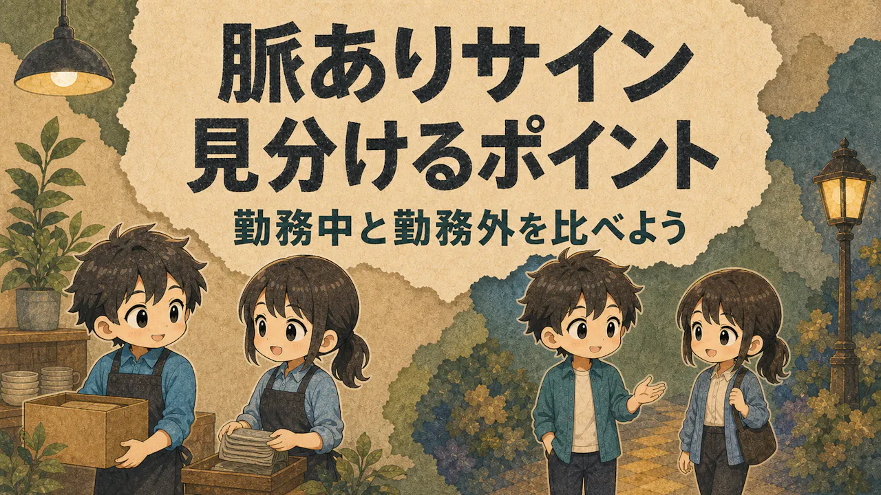 バイト仲間の脈ありサインを見分けるポイント