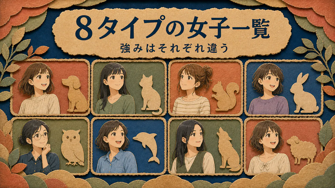 動物系女子の8タイプ一覧
