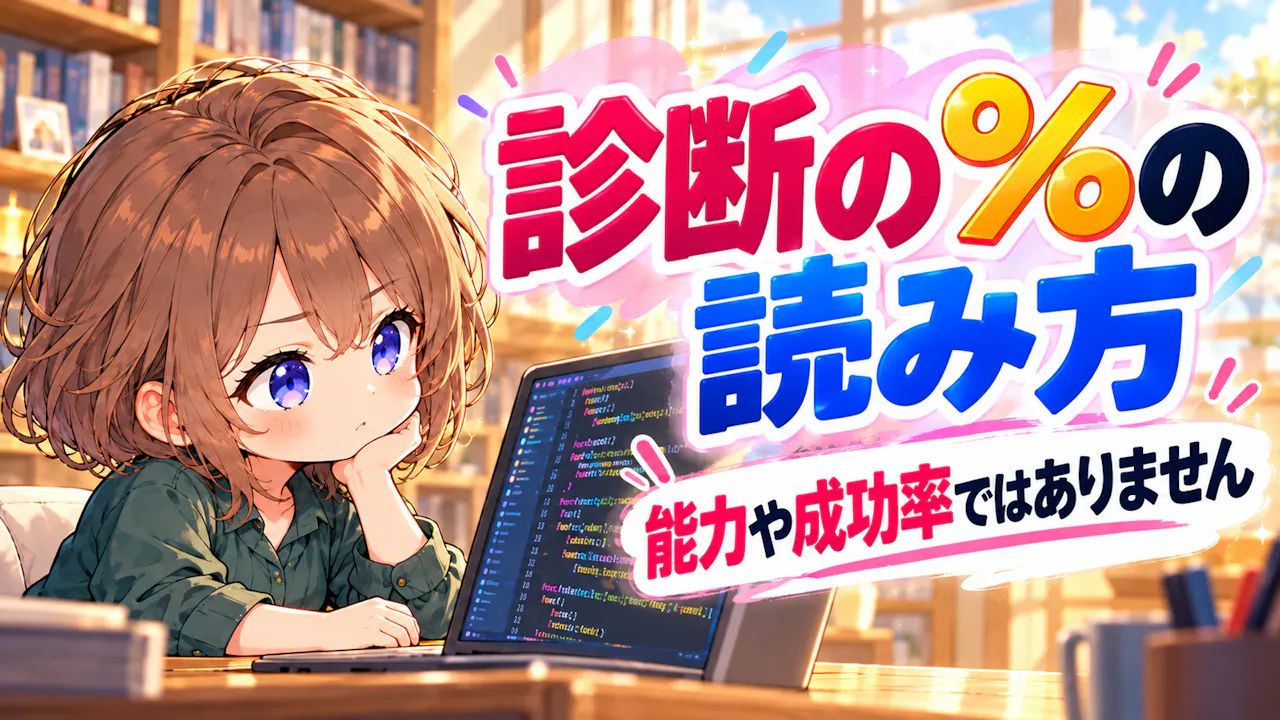 診断の％はどう読めばいい？