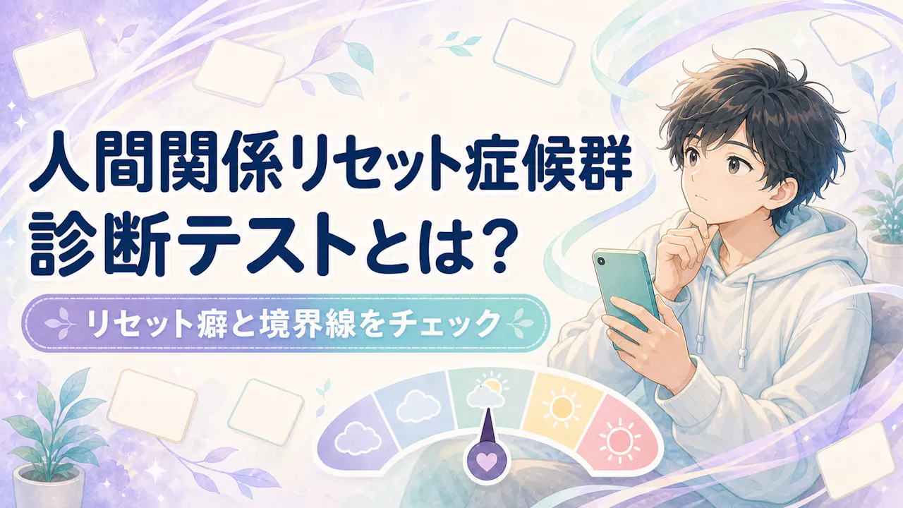 人間関係リセット症候群診断テストとは？