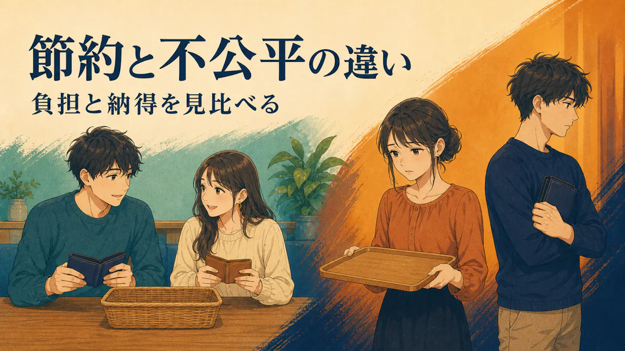 節約と不公平なケチの違い