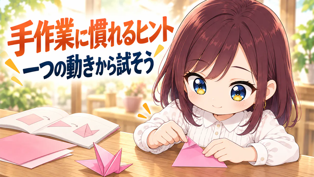 手作業に慣れるための小さな工夫