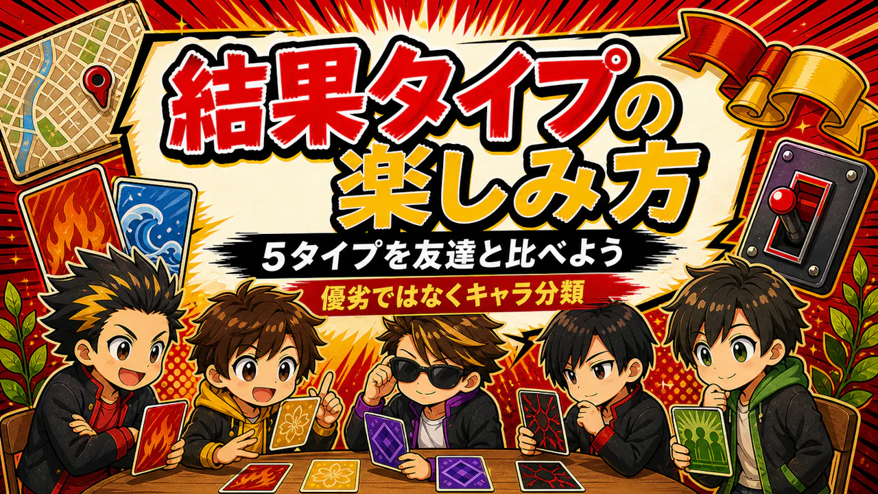 結果タイプの楽しみ方