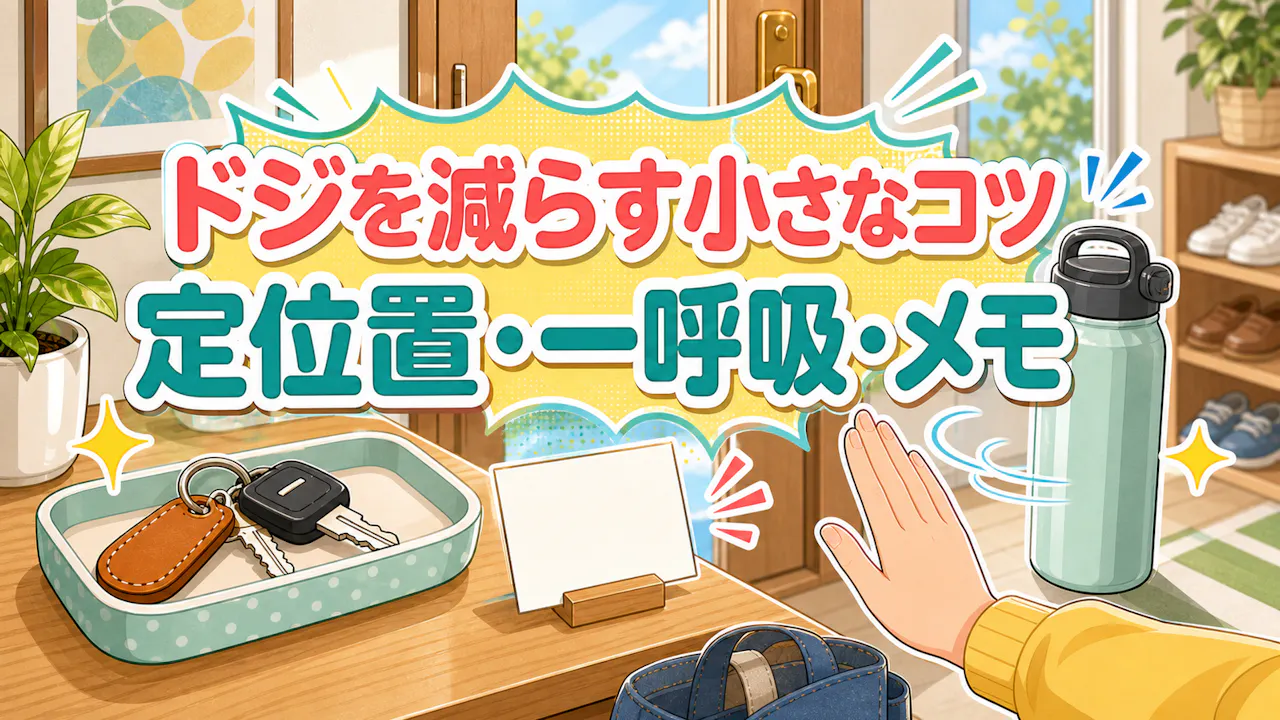 ドジを減らす小さなコツ