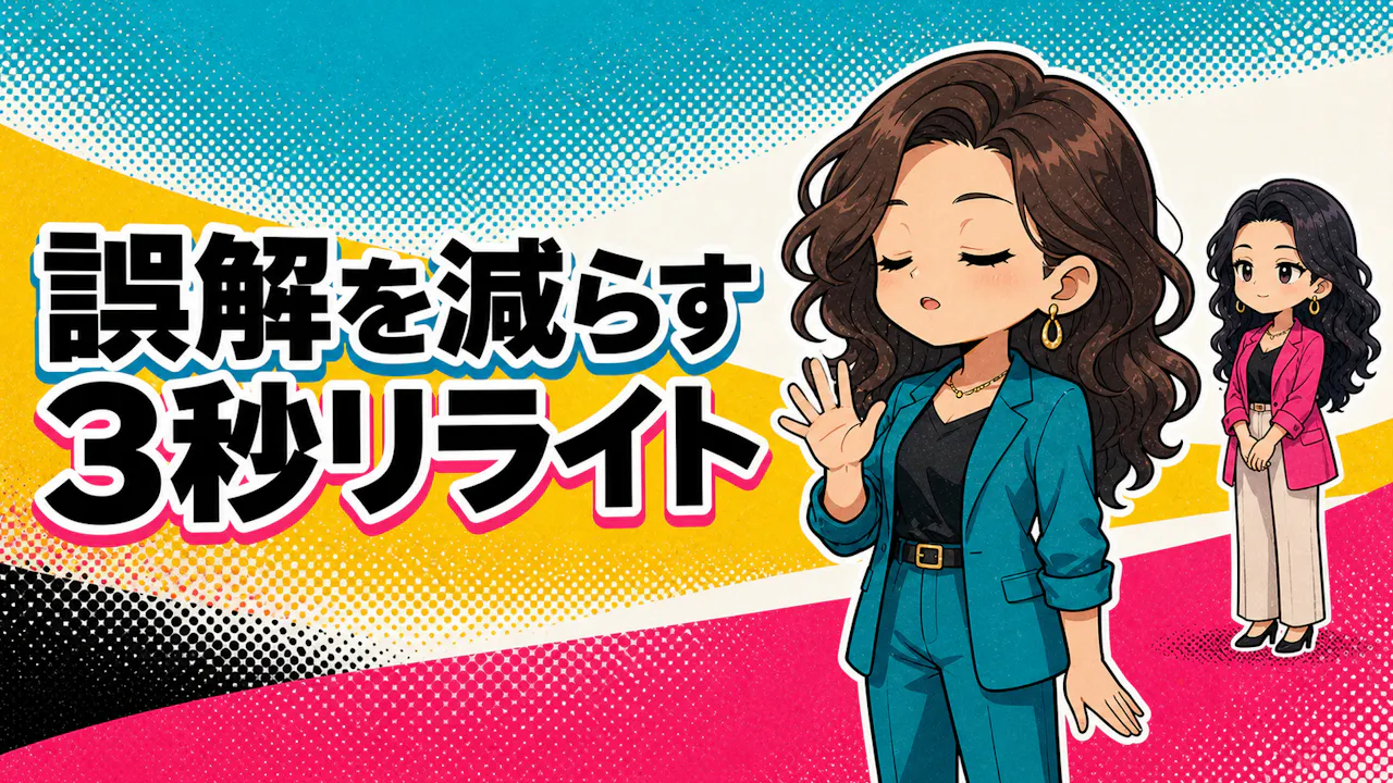 誤解を減らす3秒リライトの使い方