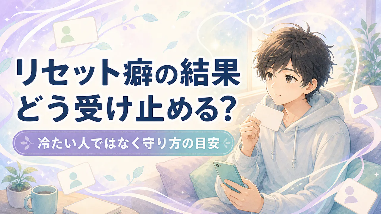 リセット癖の結果をどう受け止める？