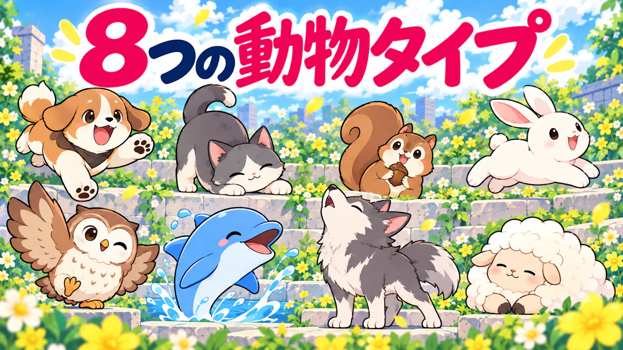 動物系女子8タイプの違い