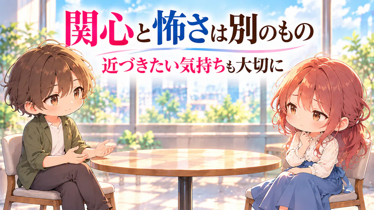 怖い気持ちと恋愛への関心を分けて考える