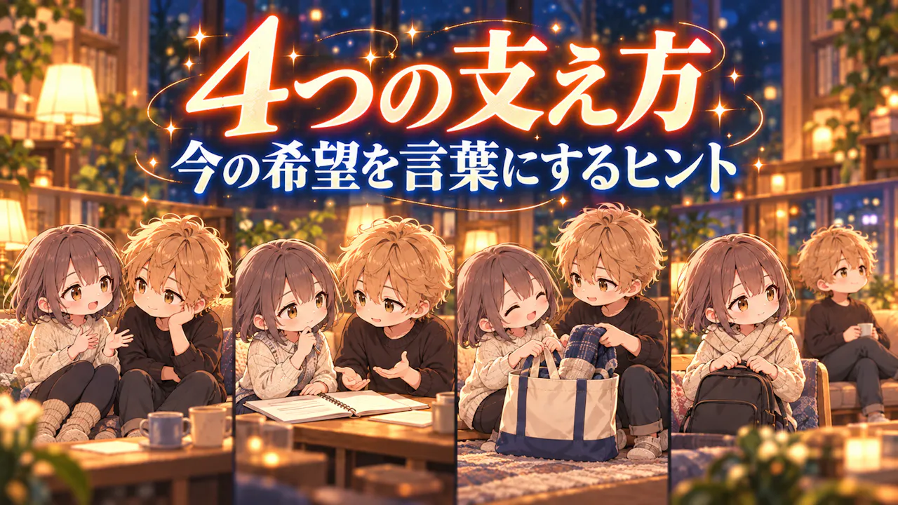 4つの支え方と結果の読み方