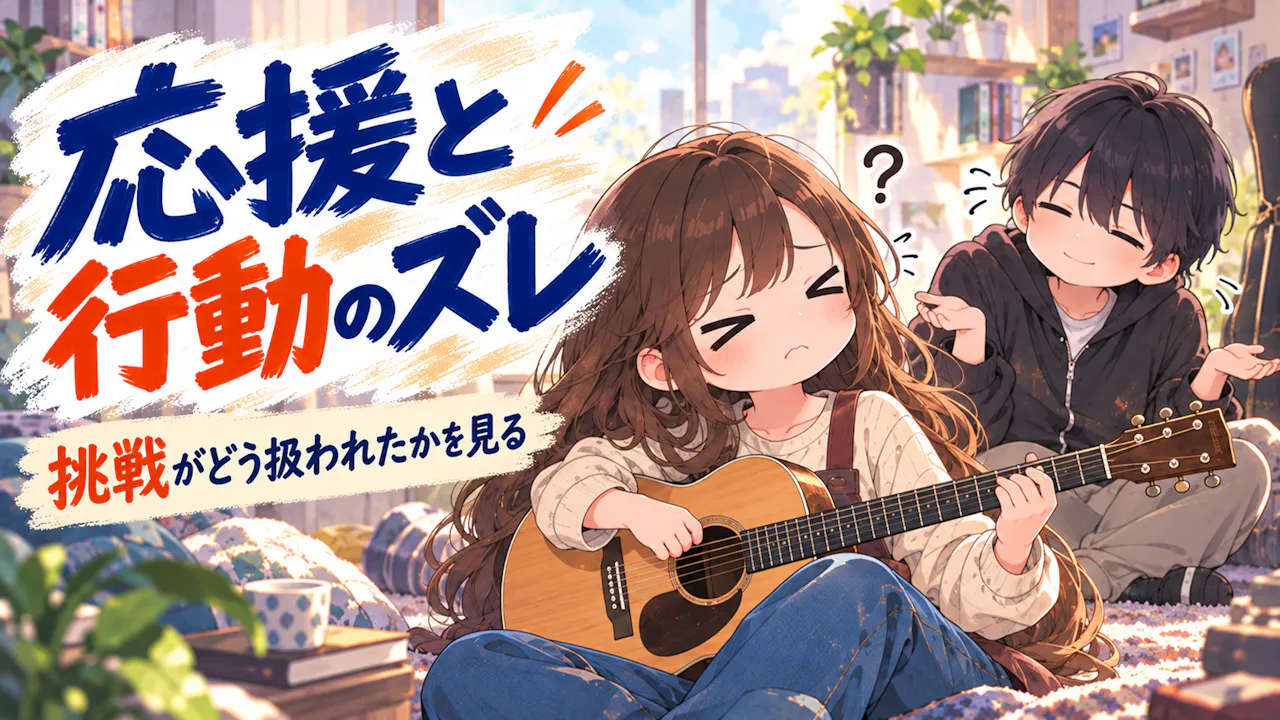 応援と下げ言動のズレを整理するには？