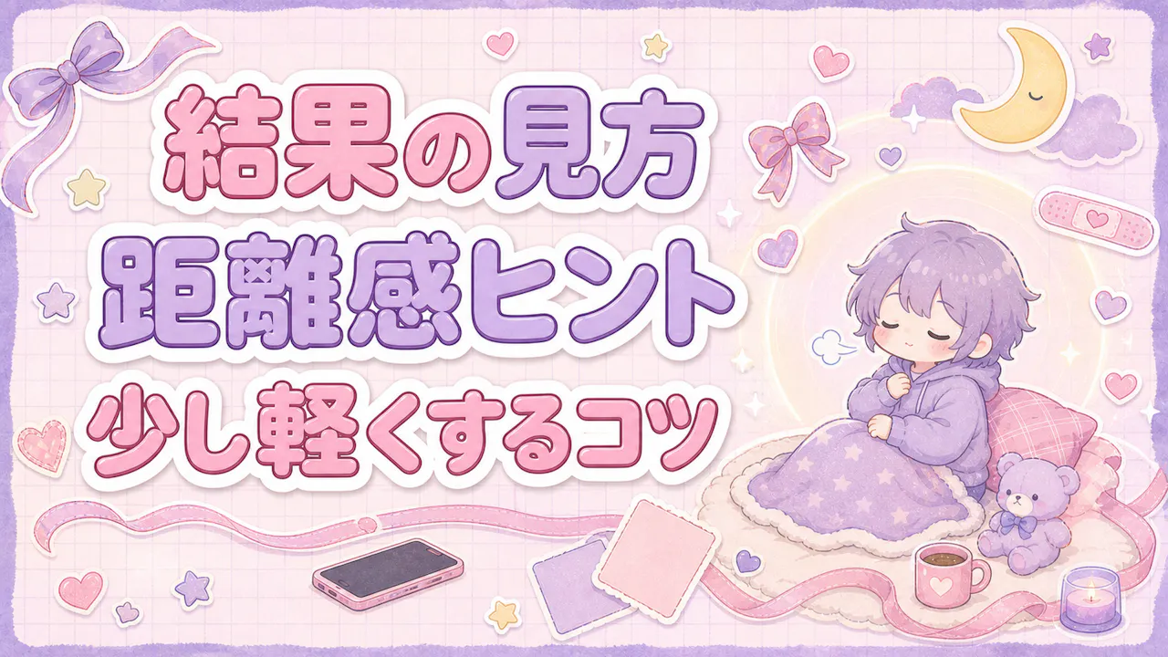 結果の見方と距離感ヒント