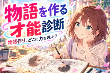 【物語を作る才能診断】あなたが力を注ぎたい制作工程は？
