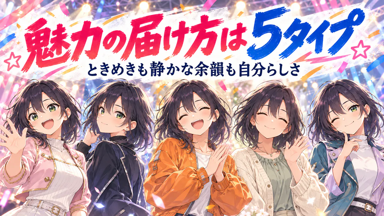 5つのタイプで見る魅力の届け方