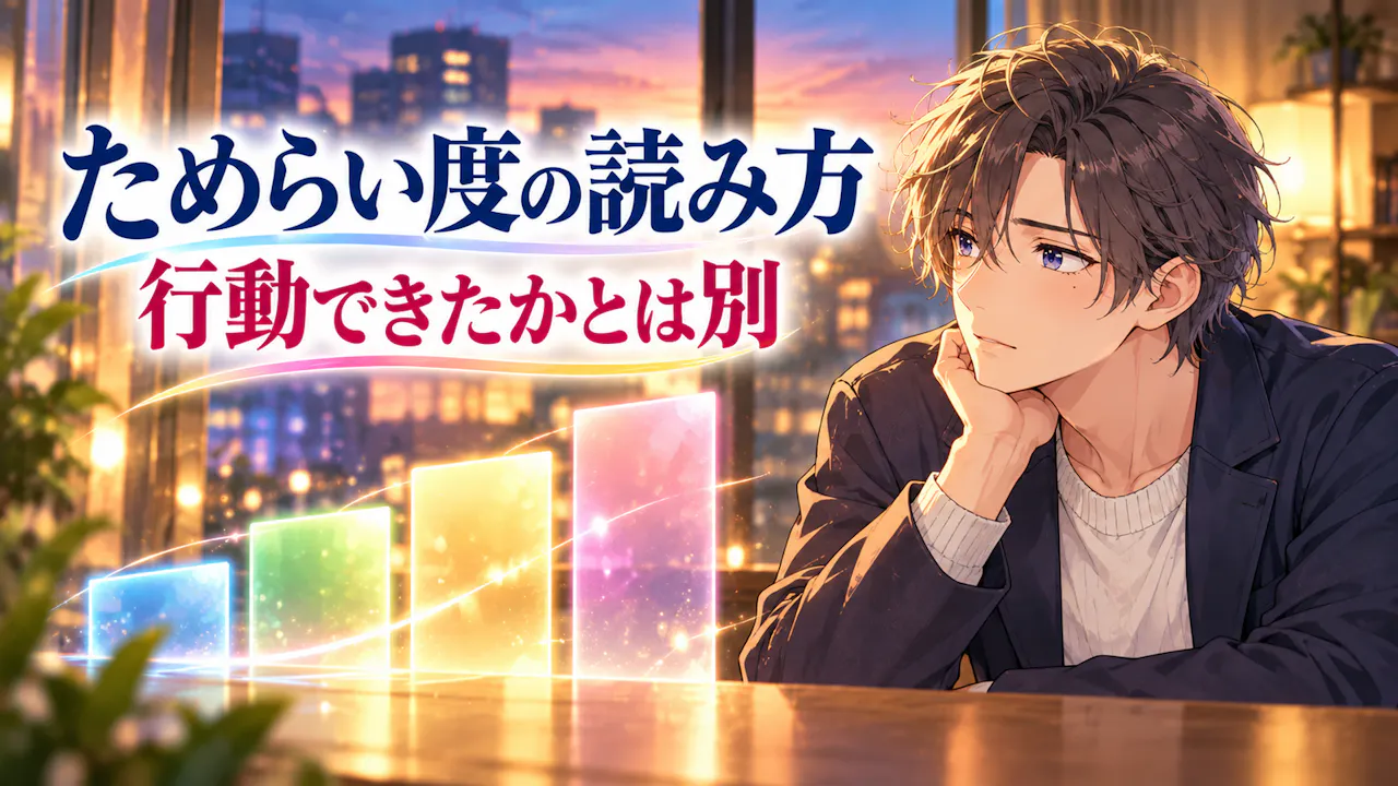ためらい度の結果はどう読めばいい？