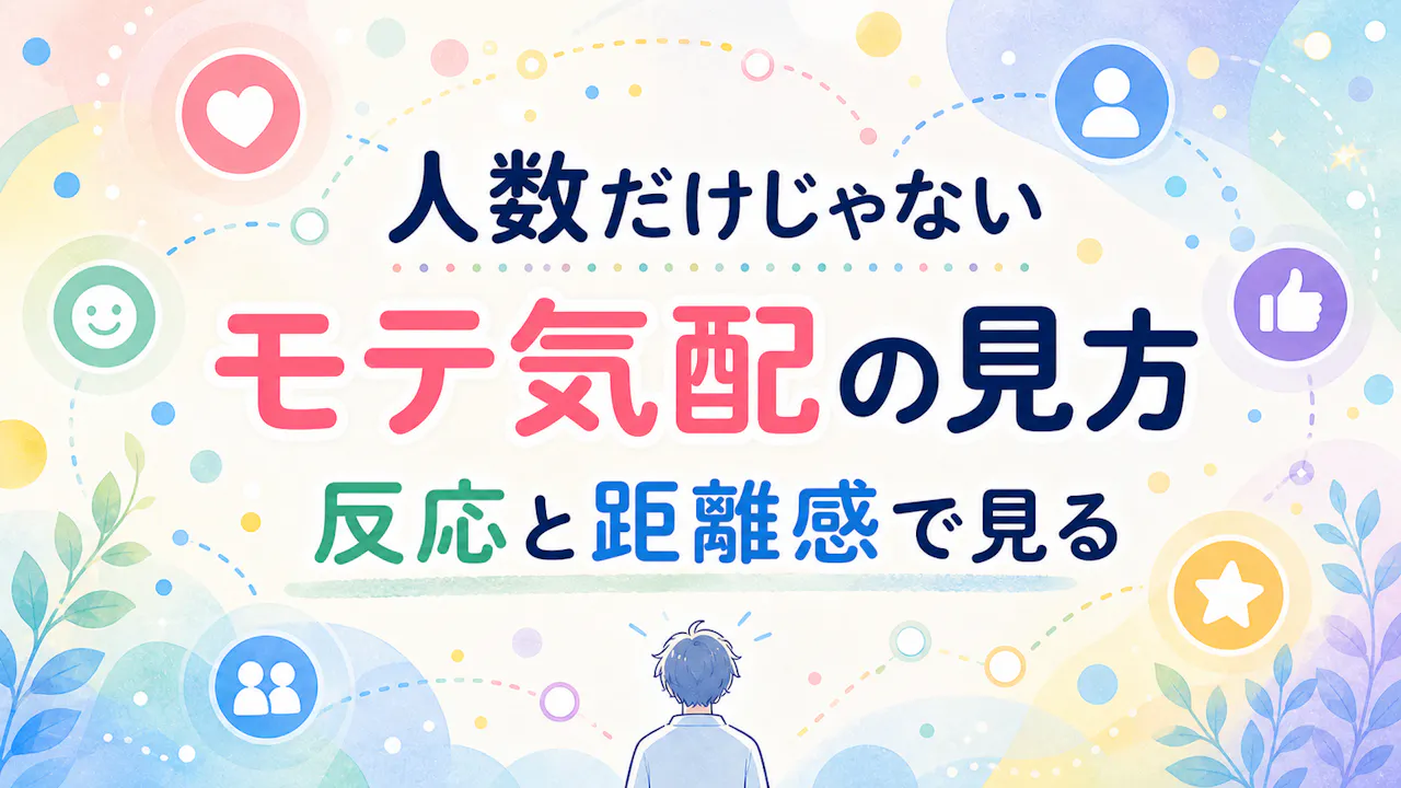 モテ気配は「人数」だけで決まらない