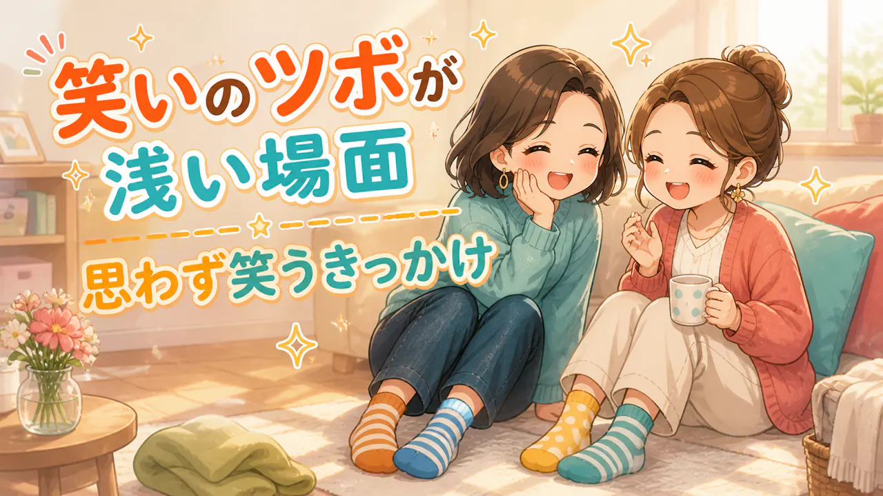 笑いのツボが浅いと感じる場面